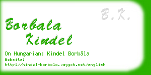 borbala kindel business card