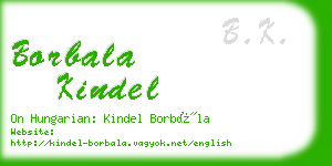 borbala kindel business card